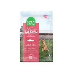 Open Farm Grain Free Cat Dry Food -Pet Products 12230 OF Cat WildSalmon 2LB Front