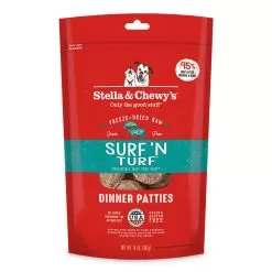 Stella & Chewy's Raw Dinners Freeze-Dried Dog Food -Pet Products 14oz SurfTurf