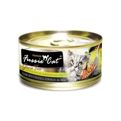 Fussie Cat Shredded Meat Canned Cat Food -Pet Products 610016 1000