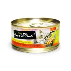 Fussie Cat Gold Label Grain Free Shredded Canned Cat Food -Pet Products 610019 1000