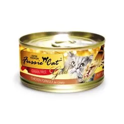 Fussie Cat Gold Label Grain Free Shredded Canned Cat Food -Pet Products 610022 1000