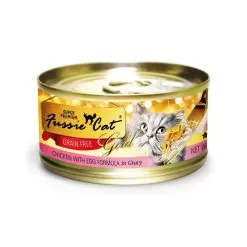 Fussie Cat Gold Label Grain Free Shredded Canned Cat Food -Pet Products 610028 1000