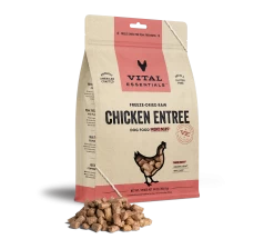 Vital Essentials Freeze Dried Mini Nibblets Dog Entree -Pet Products 8006ProductDetailPage Dog FreezeDriedEntree MiniNibs Chicken 14oz Hero
