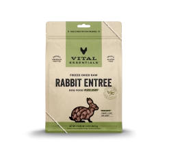 Vital Essentials Freeze Dried Mini Nibblets Dog Entree -Pet Products 8012ProductDetailPage Dog FreezeDriedEntree MiniNibs Rabbit 14oz Hero 3