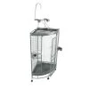 A&E Cage CC2525 Black 36 X 25 X 66 In. Medium Corner Cage With PlayTop, Black -Pet Products AECG1855