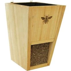 Audubon & Woodlink 28553 Heavy Duty Cedar Mason Bee House Planter - Natural