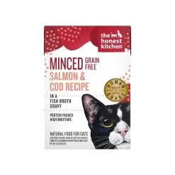 The Honest Kitchen Minced Cat Wet Food -Pet Products CatMincedSalmon CodRecipeinFishBrothGravy5.5ozCarton