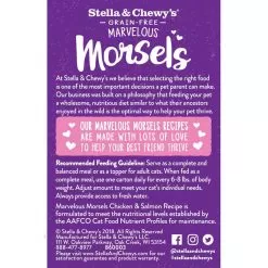Stella & Chewy's Marvelous Morsels Cat Food Case Of 12 -Pet Products CatWet MarvelousMorsels ChickenSalmon Back