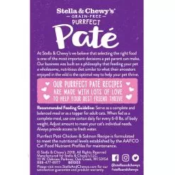 Stella & Chewy's Purrfect Pate Wet Cat Food Case Of 12 -Pet Products CatWet PuurfectPate ChickenSalmon Back