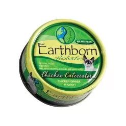 Earthborn Holistic Grain-Free Wet Canned Cat Food -Pet Products Chicken Catcciatori 5.5 oz Can Top