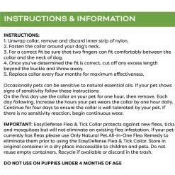 Only Natural Pet EasyDefense Flea & Tick Dog Collar Multi Pack -Pet Products Dog Flea Collar Instructions c6fe3d92 8272 4130 ab1e c08a8b1a5ce3