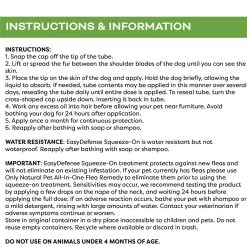 Only Natural Pet EasyDefense Herbal Squeeze-On Flea & Tick Repellent For Dogs -Pet Products Dog Squeeze On Instructions