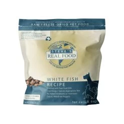 Steve's Real Food Freeze Dried Nuggets For Dogs And Cats -Pet Products FD Whitefish Steve