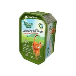 Emerald Pet Grain-Free Dental Treats For Cats -Pet Products FD Tub Catnip Upright
