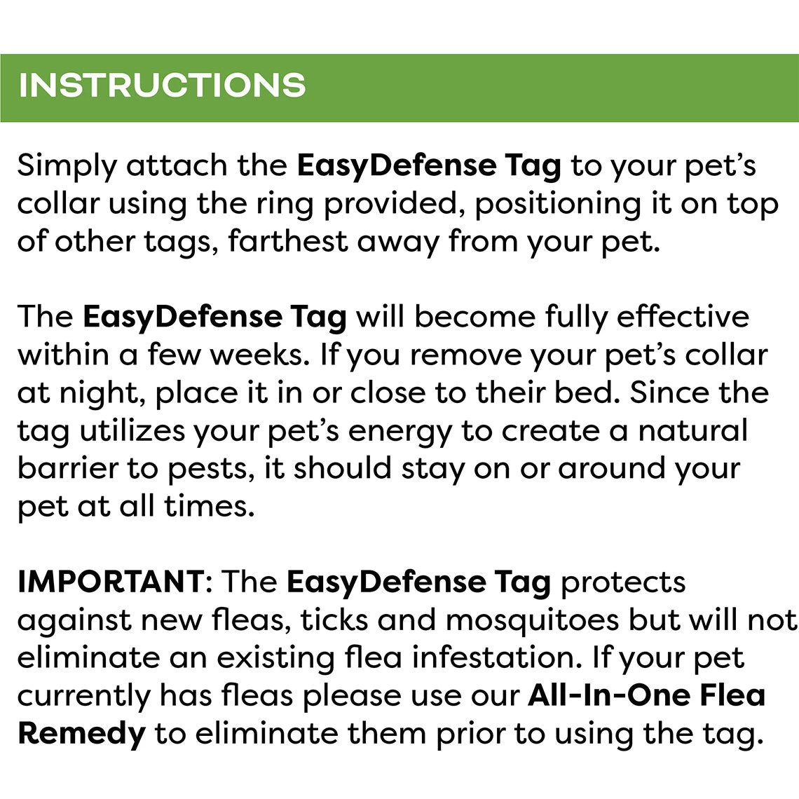 Only Natural Pet Easy Defense Flea & Tick Tag For Dogs & Cats 8 Only Natural Pet Easy Defense Flea & Tick Tag For Dogs & Cats - Image 6