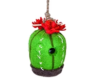 DZI Handmade Designs DZI484075000 Barrel Cactus Birdhouse