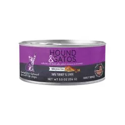 Hound & Gatos Canned Cat Food -Pet Products HG CatCan TurkeyTurkeyLiver rgb