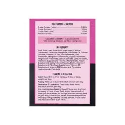 Hound & Gatos Canned Dog Food -Pet Products HG DogCan Pork Ingredients rgb