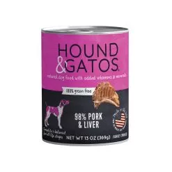 Hound & Gatos Canned Dog Food -Pet Products HG DogCan Pork rgb