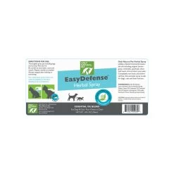 Only Natural Pet EasyDefense Herbal Essential Oil Flea & Tick Spray For Dogs & Cats -Pet Products Herbal Flea Tick Spray Label