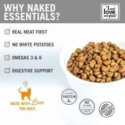I And Love And You Naked Essentials Dry Cat Food -Pet Products IandloveandyouNakedEssetialsChicken DuckCheckList
