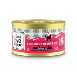 I And Love And You Pate Canned Cat Food 22 I And Love And You Pate Canned Cat Food -Pet Products IandloveandyouNudeFoodBeefPateCatFood