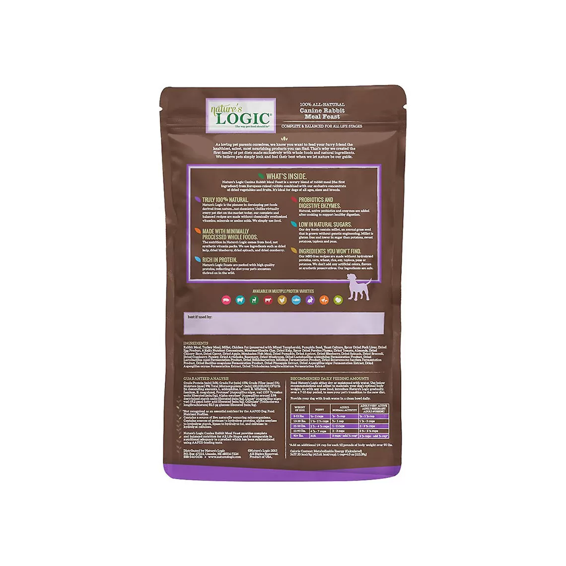 Nature's Logic Original Rabbit Meal Feast Dry Food For Dogs 4 Nature's Logic Original Rabbit Meal Feast Dry Food For Dogs - Image 2
