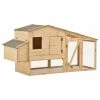 OnlineGymShop CB22133 70.1 X 26.4 X 36.2 In. Outdoor Wood Chicken Coop