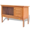 Online Gym Shop CB17590 Outdoor Wooden Chicken Coop Rabbit Hutch Small Animal House Pet Cage 1 Layer - 36 In. -Pet Products ONLNG5652