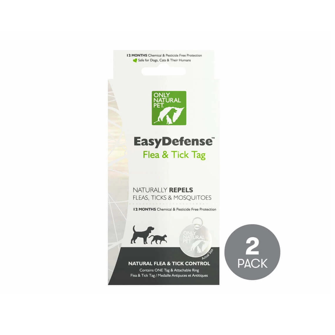 Only Natural Pet Easy Defense Flea & Tick Tag For Dogs & Cats 4 Only Natural Pet Easy Defense Flea & Tick Tag For Dogs & Cats - Image 2