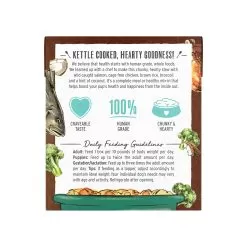 The Honest Kitchen One Pot Stew Dog Wet Food -Pet Products OnePotStewSimmeredSalmon ChickenStewwithBroccoli BrownRice10.5ozCartonBack