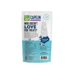 Only Natural Pet Capelin Crunchy Wild Caught Whole Fish Single Ingredient Dog Treats -Pet Products OnlyNaturalPetCapelinDogTreatsBagBack