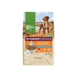 Only Natural Pet Wholesome Homemade Chicken And Poultry Feast Dehydrated Dog Food -Pet Products OnlyNaturalPetWholesomeHomemadeChickenandPoultryFeastDehydratedDogFood18lbBagFront