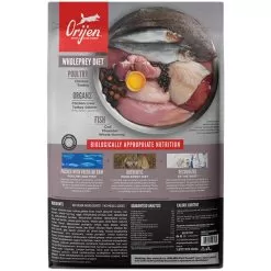 Orijen Grain-Free Dry Dog Food -Pet Products OrijenGrainFreeDryDogFoodFit TrimBackofBag