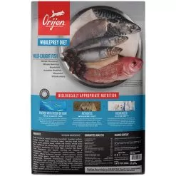 Orijen Grain-Free Dry Dog Food -Pet Products OrijenGrainFreeDryDogFoodSixFishBackofBag
