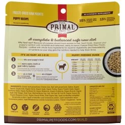 Primal Pet Foods Pronto Freeze-Dried Raw Puppy Food -Pet Products PrimalPetFoodsProntoFreezeDriedRawPuppyFood16ozBackofBag