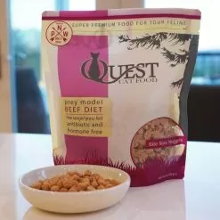 Steve's Real Food Cat Quest Freeze Dried -Pet Products Quest FD Beef Bag Bowl Landscape 2 scaled 1