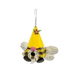 Rustic Arrow 102486 Hanging Bee Gnome Birdhouse