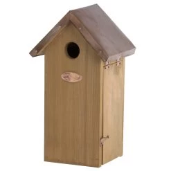 Esschert Design NK04 Antique Wash Wood Great Tit Bird House With Copper Roof