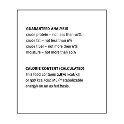 Sojos Grain-Free Dog Food Mix -Pet Products SojosGrainFreeDogFoodMixGuaranteedAnalysis