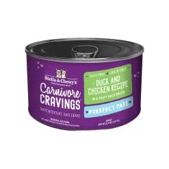 Stella & Chewy's Carnivore Cravings Purrfect Pate Duck & Chicken Wet Cat Food -Pet Products Stella Chewy sCarnCravPurrPateDuck Chicken5.2ozCan