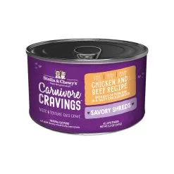 Stella & Chewy's Carnivore Cravings Savory Shreds Chicken & Beef Wet Cat Food -Pet Products Stella Chewy sCarnCravSavoryShredsChicken Beef5.2ozCan