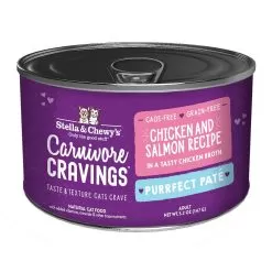 Stella & Chewy's Carnivore Cravings Savory Shreds Chicken & Salmon Wet Cat Food -Pet Products Stella Chewy sCarnCravSavoryShredsChicken Salmon5.2ozCan