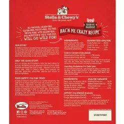 Stella & Chewy's Wild Weenies Raw Freeze-Dried Dog Treats -Pet Products Stella Chewy sWildWeeniesRawFreeze DriedDogTreatsBac nMeCrazyBackofBag d43a57b1 4c06 4c60 8864 9aa741529c4d