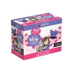 Best Feline Friend PLAY! Pate Lovers Aw Yeah Grain-Free Wet Cat Food Pouches -Pet Products TunaBeefBlastOffBox