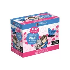 Best Feline Friend PLAY! Pate Lovers Aw Yeah Grain-Free Wet Cat Food Pouches -Pet Products TunaChickenChillOutBox