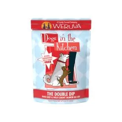 Weruva Dogs In The Kitchen Wet Dog Food -Pet Products WeruvaDogsintheKitchenWetDogFoodTheDoubleDipwithBeef WildCaughtSalmonAuJus