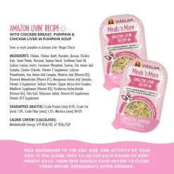 Weruva Meals 'n More Digestion Support Wet Dog Food -Pet Products WeruvaMeals nMoreDigestionSupportWetDogFoodAmazonLivin Recipe