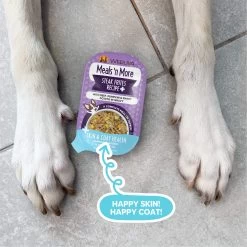 Weruva Meals 'n More Skin & Coat Wet Dog Food -Pet Products WeruvaMeals nMoreSkin CoatWetDogFoodSteakFritesLifestyle