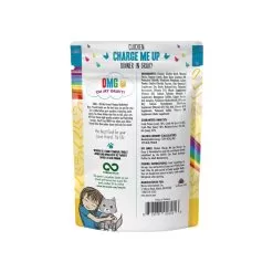 Best Feline Friend BFF Oh My Gravy! Grain-Free Wet Cat Food Pouches -Pet Products Weruva OMG Chicken ChargeMeUp Back